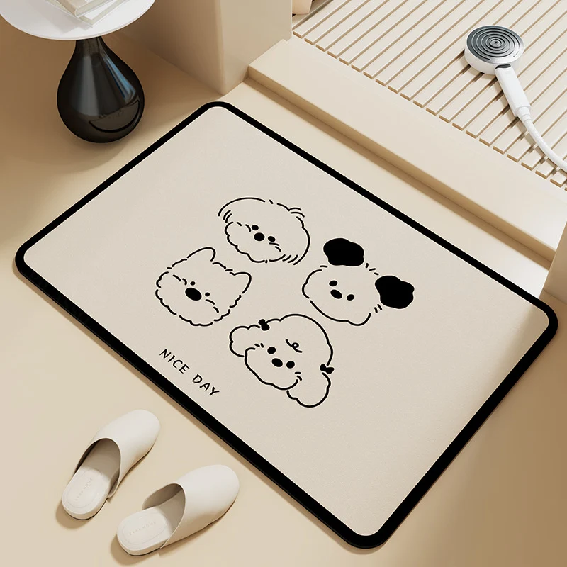Cute Cat-Themed Bath Mat