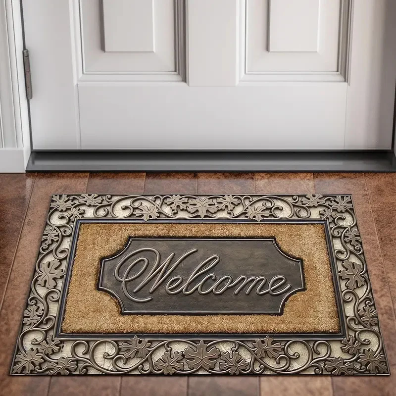 Cute Cartoon Cat Welcome Mat