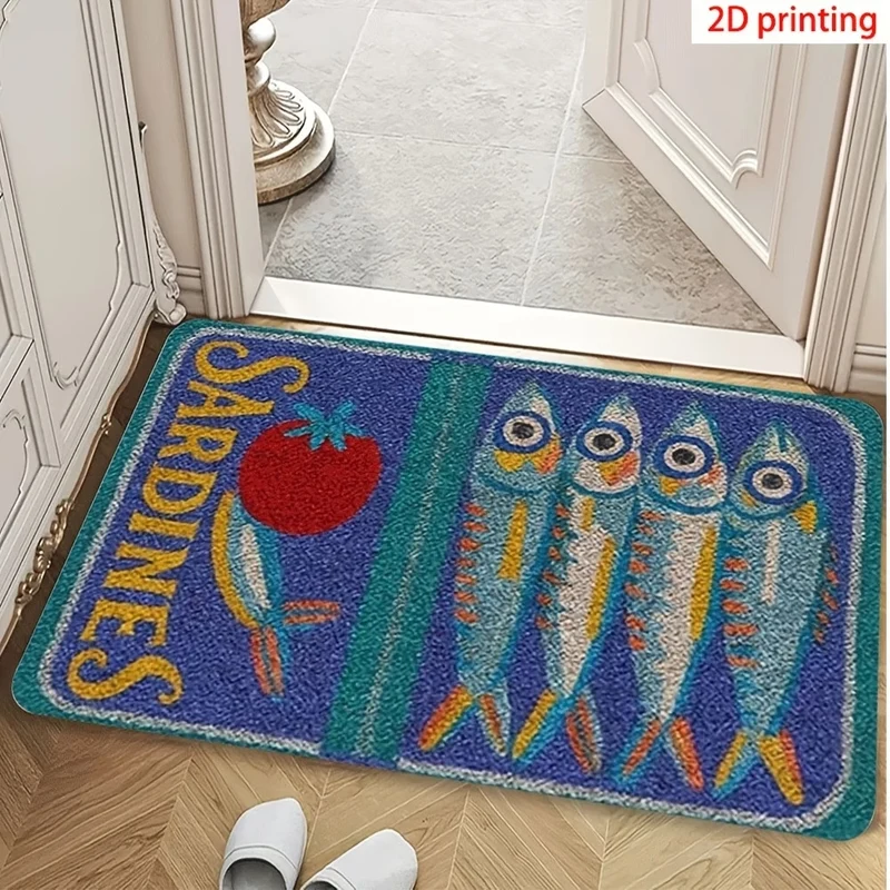 Cute Cartoon Cat Welcome Mat