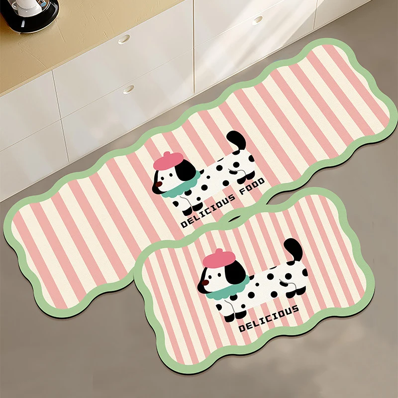 Cute Animal-Themed Kitchen Mat Set