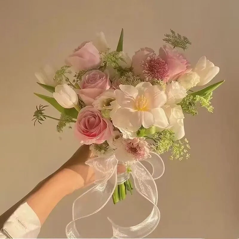 Elegant Artificial Flower Bridal Bouquet