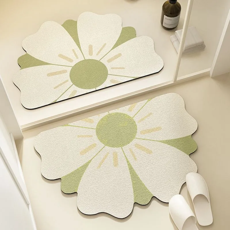 Sunflower-Shaped Bath Mat