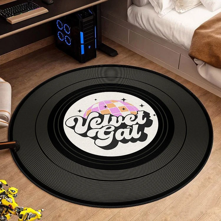 Retro Vinyl Record Area Rug
