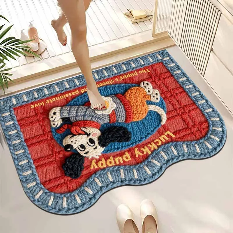 Plush Pet-Themed Area Rug