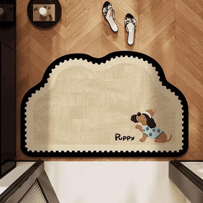 Playful Dog-Themed Bath Mat