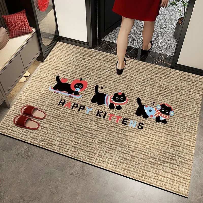 Playful Cat-Themed Mat