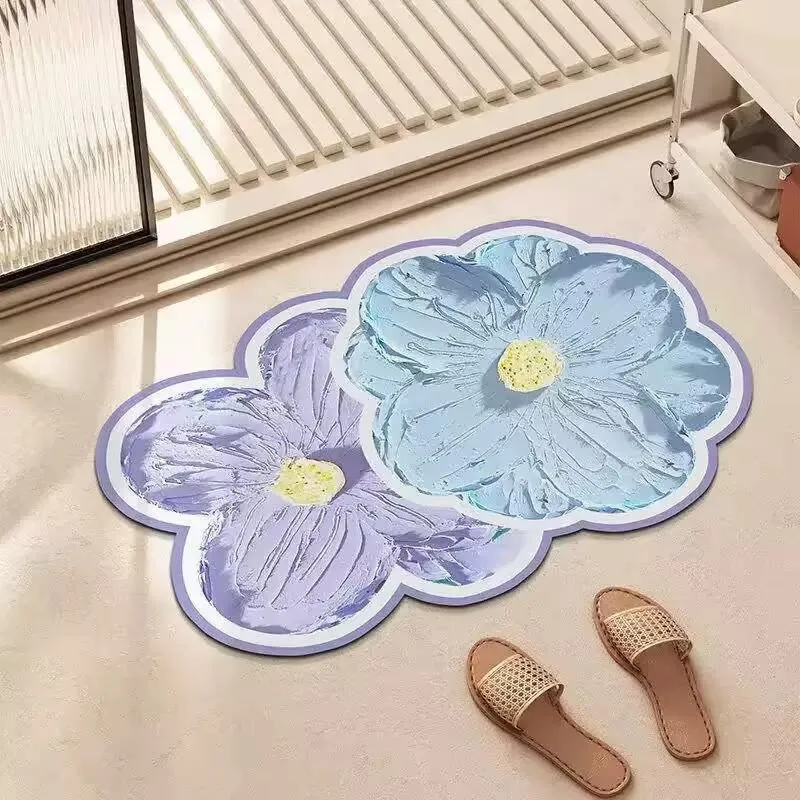 Floral Shaped Area Rug