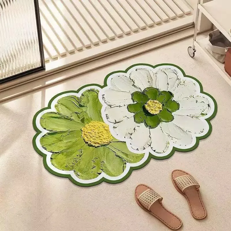 Floral Shaped Area Rug