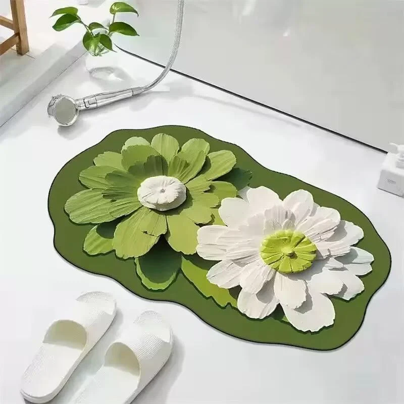 Floral Shaped Area Rug