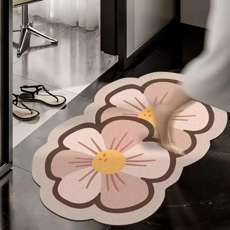 Floral Shaped Area Rug