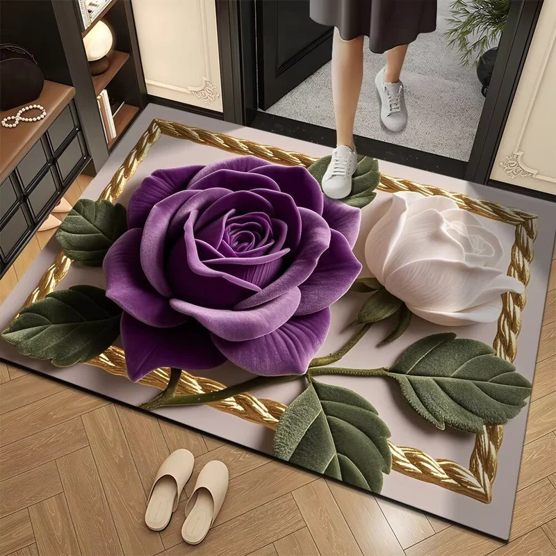 Floral 3D Decorative Area Mat