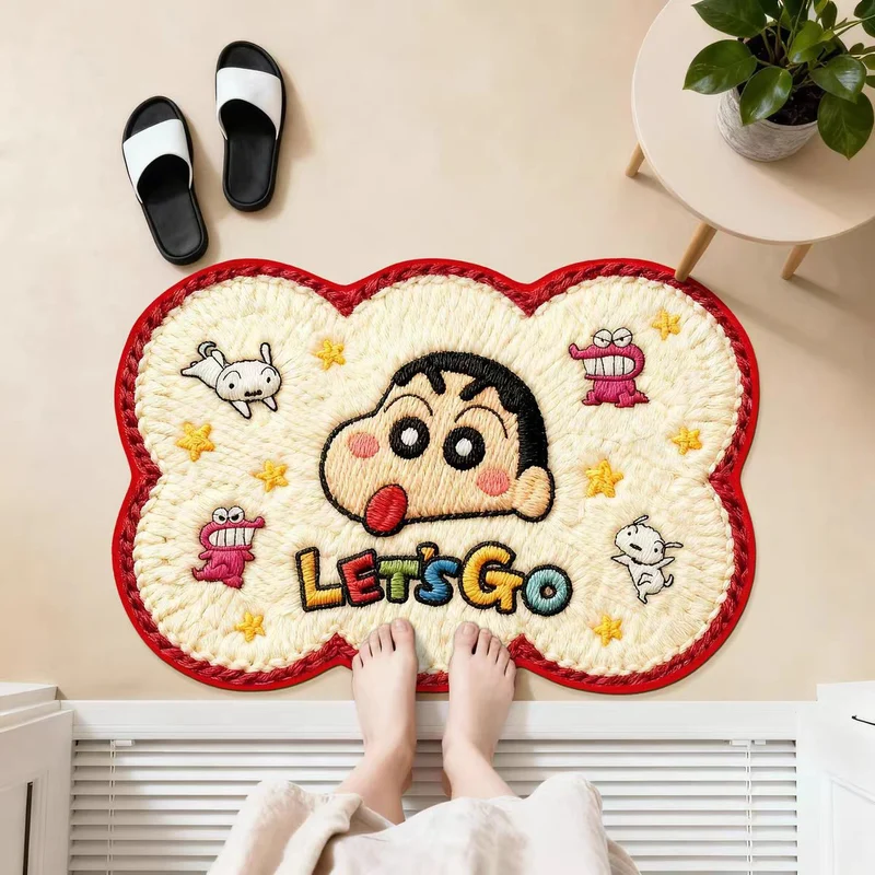 Embroidered Pumpkin-Themed Area Rug