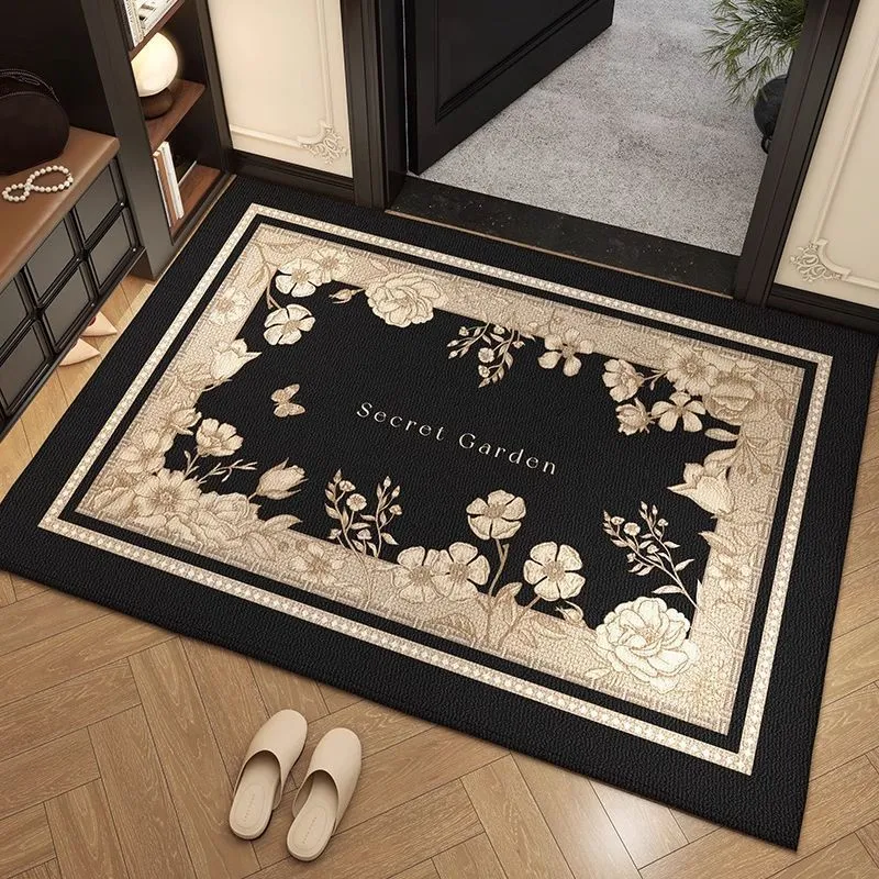 Elegant Floral Entrance Mat