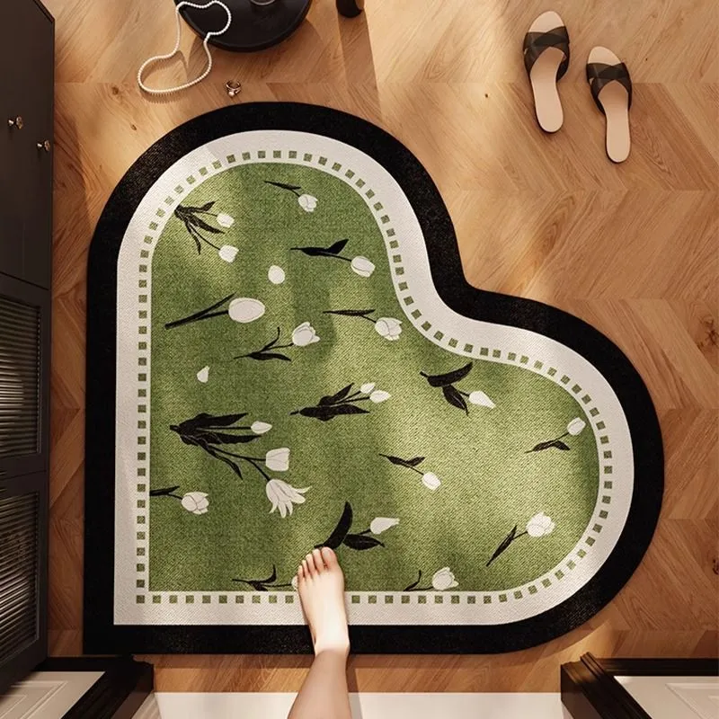 Decorative Heart-Shaped Rug
