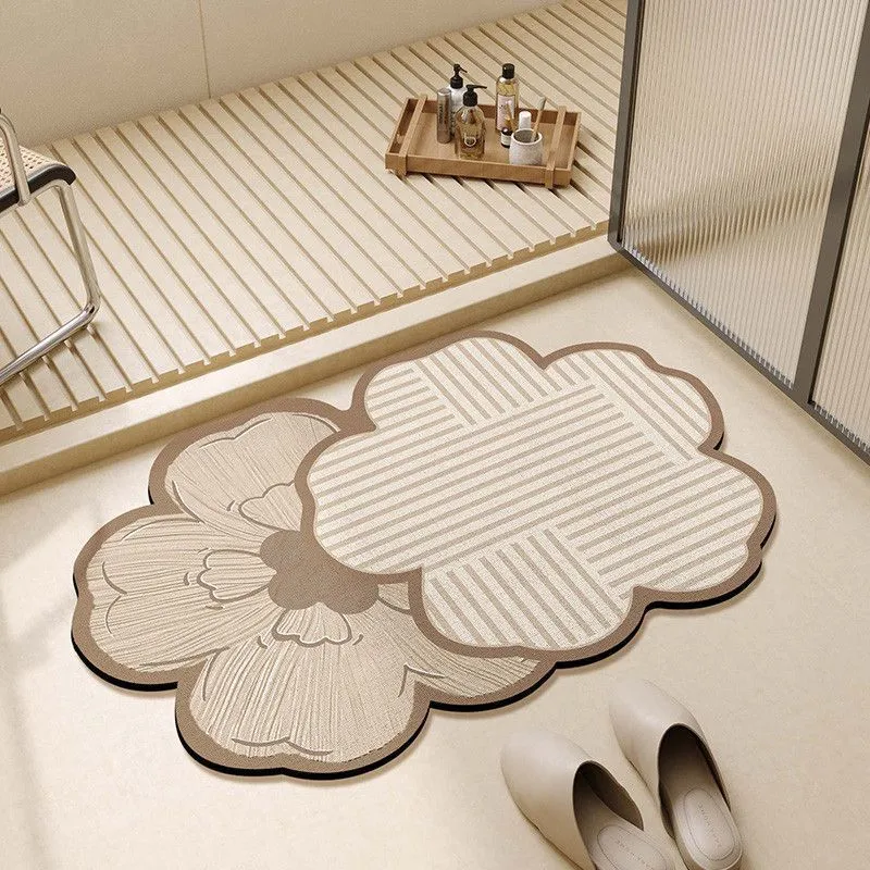 Decorative Flower-Shaped Bath Mat