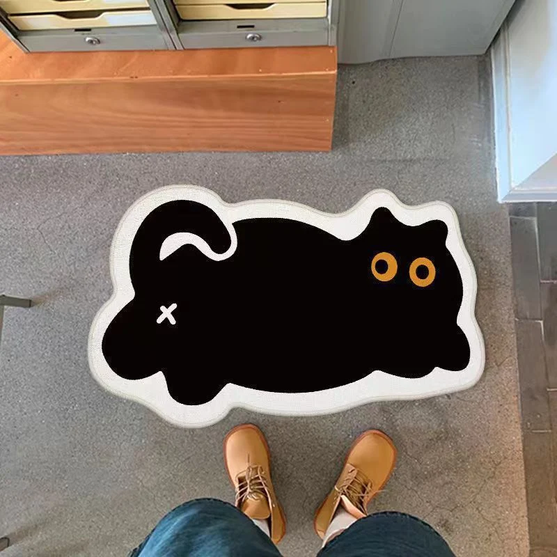 Cat-shaped Decorative Floor Mat
