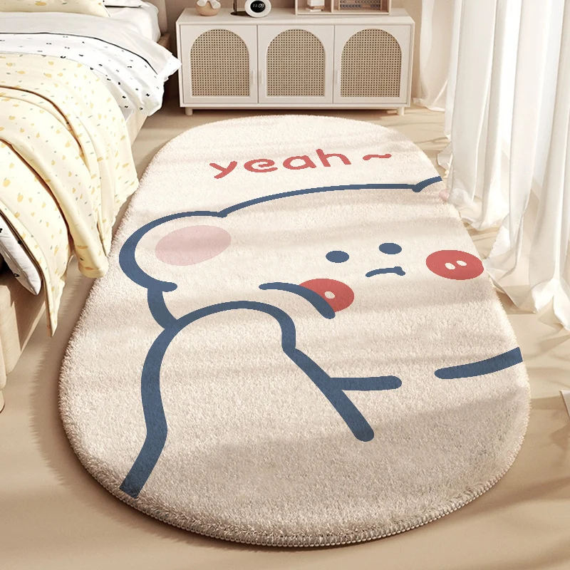 Cartoon-Themed Plush Area Rug