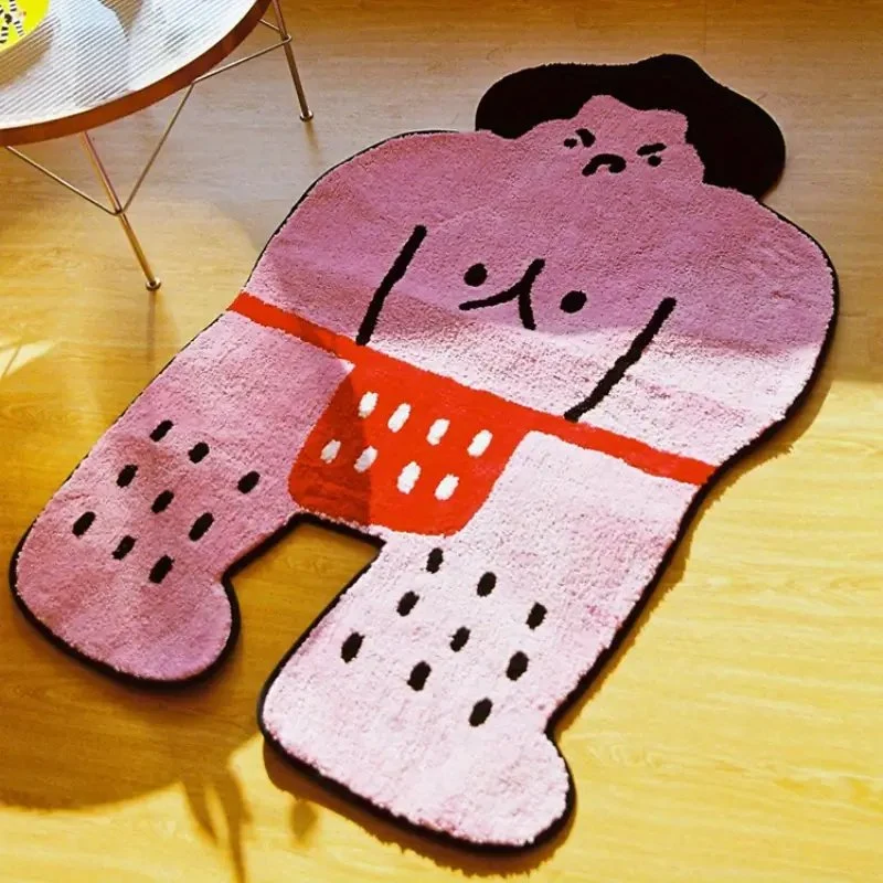 Alien Skateboard Themed Area Rug