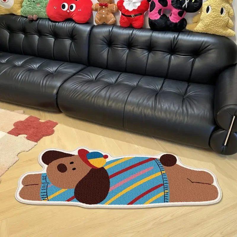 Alien Skateboard Themed Area Rug