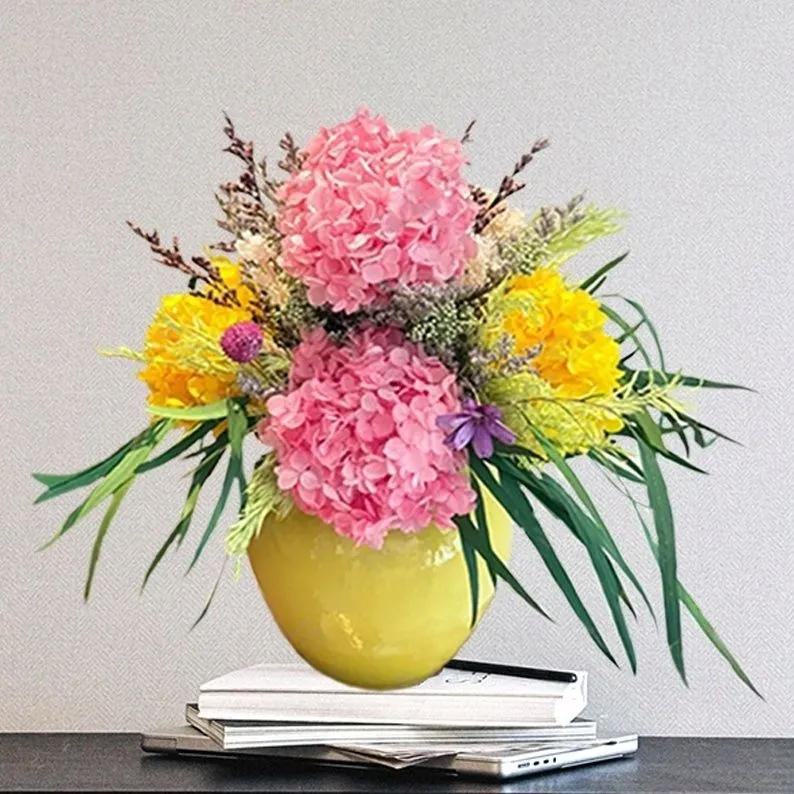 Vibrant Faux Flower Arrangement