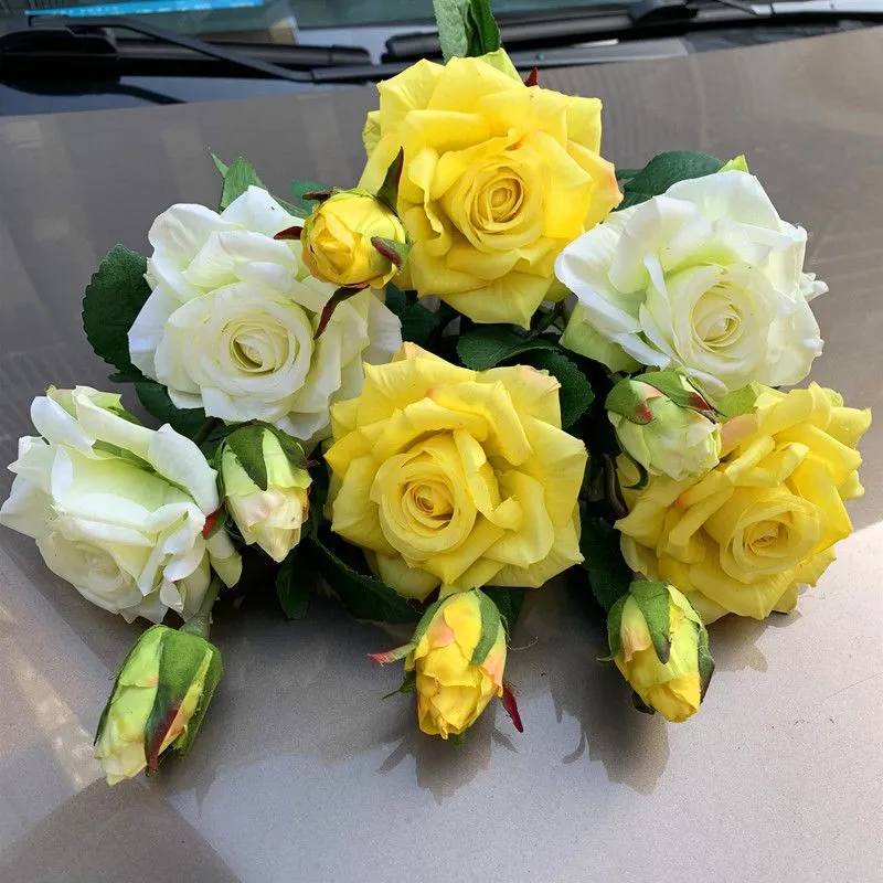 Realistic Artificial Rose Floral Arrangement