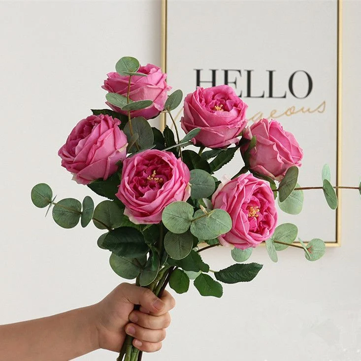 Realistic Artificial Rose Floral Arrangement