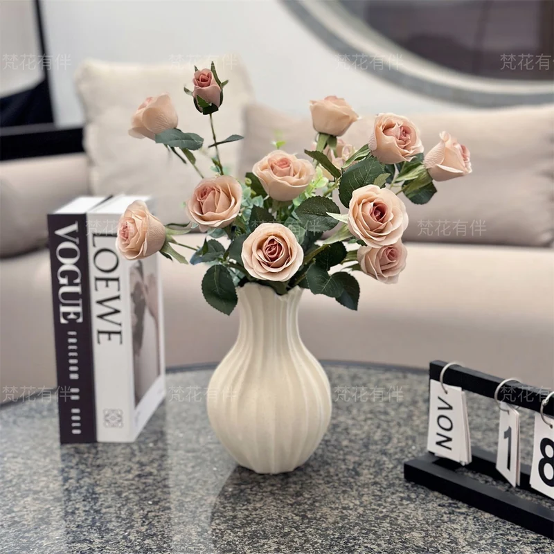 Realistic Artificial Rose Arrangement