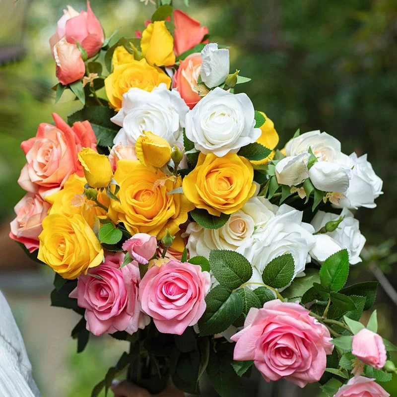 Premium Decorative Artificial Rose Stem