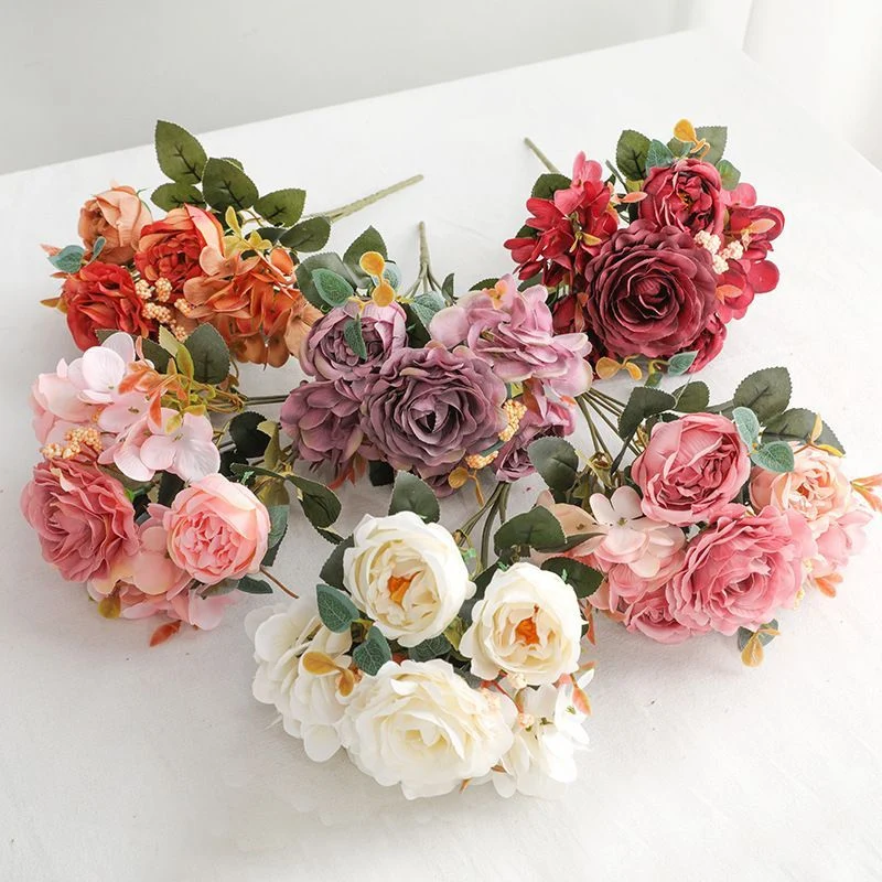 Lush Realistic Floral Bouquet Arrangement
