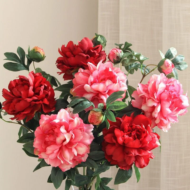 Lifelike Peony Floral Arrangement