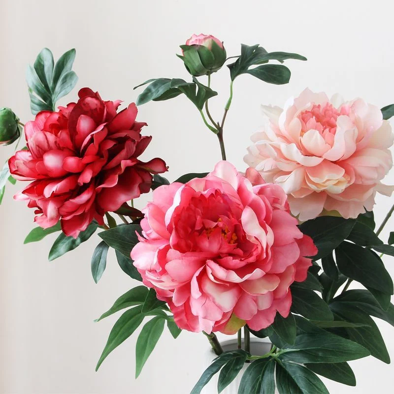 Lifelike Peony Floral Arrangement
