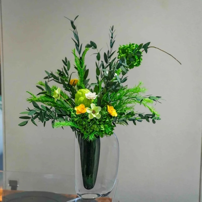 Lifelike Mixed Floral Arrangement