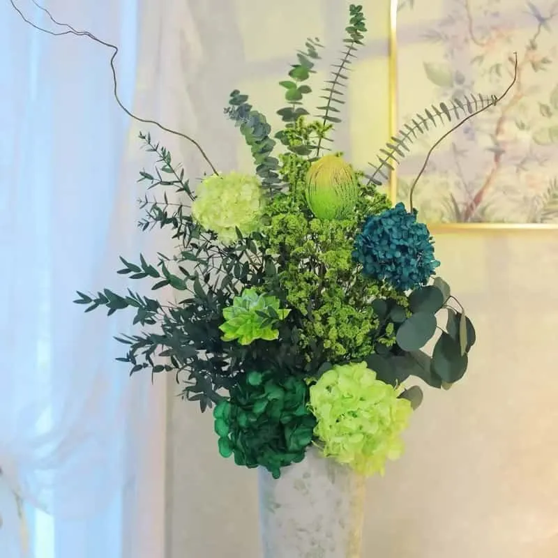 Lifelike Botanical Floral Display