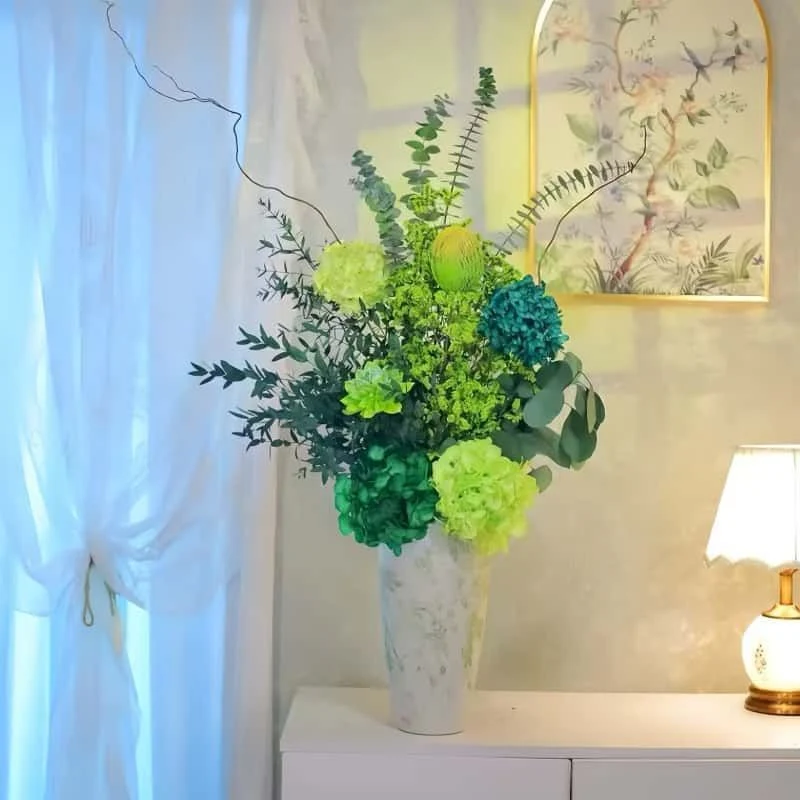 Lifelike Botanical Floral Display