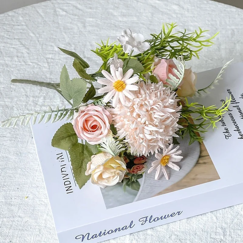 Faux Flower Bouquet Arrangement