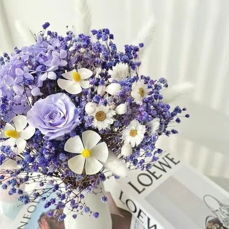 Dried Flower Arrangement in Elegant Vase