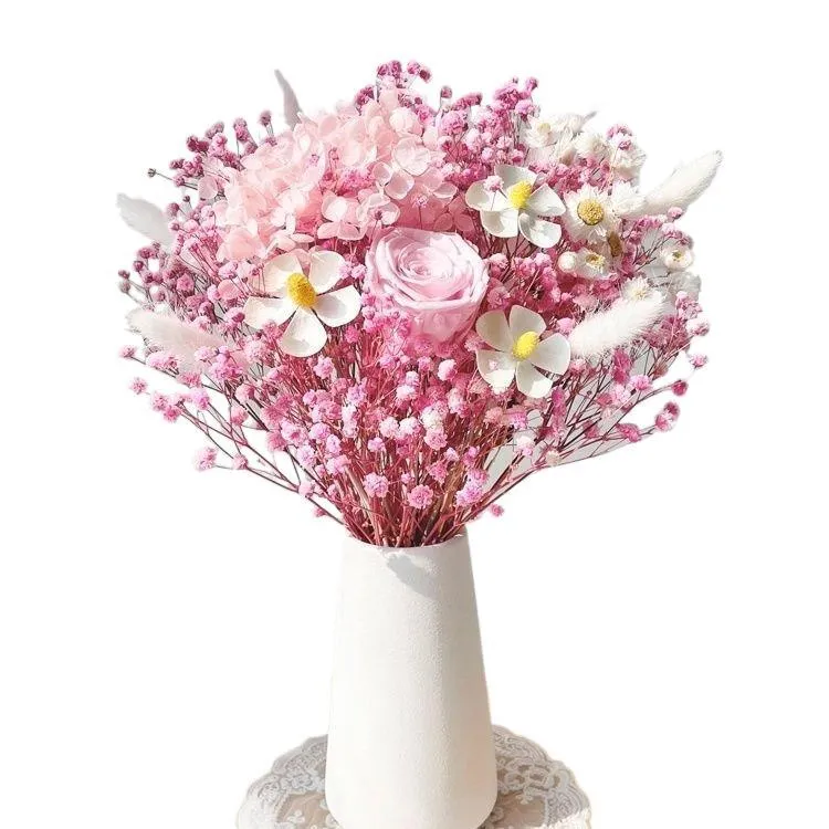 Dried Flower Arrangement in Elegant Vase