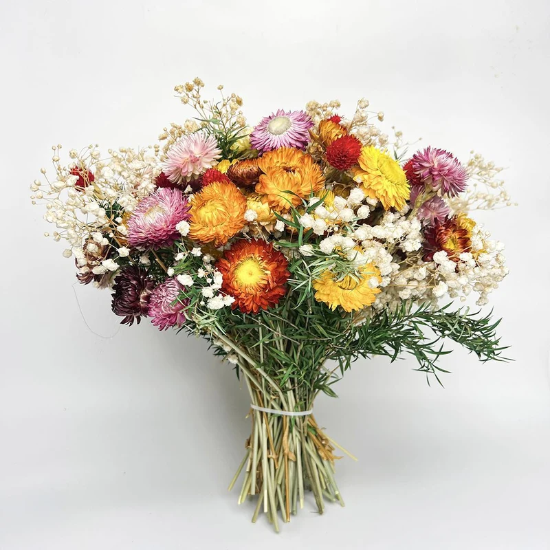 Dried Floral Bouquet with Natural Accents