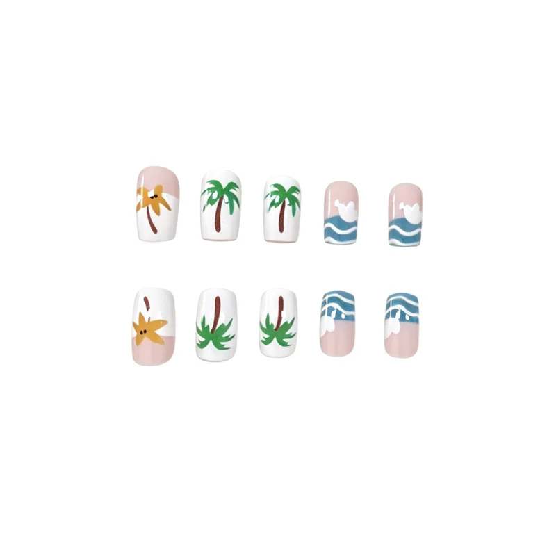 Tropisches Urlaubsthemen-Nageldesign Karnz