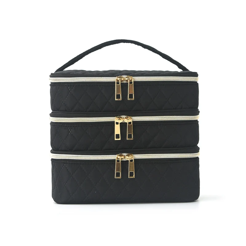 Cosmetic organizer bag with multiple compartments Stornfield