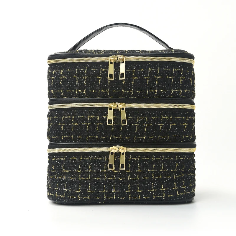 Cosmetic organizer bag with multiple compartments Stornfield