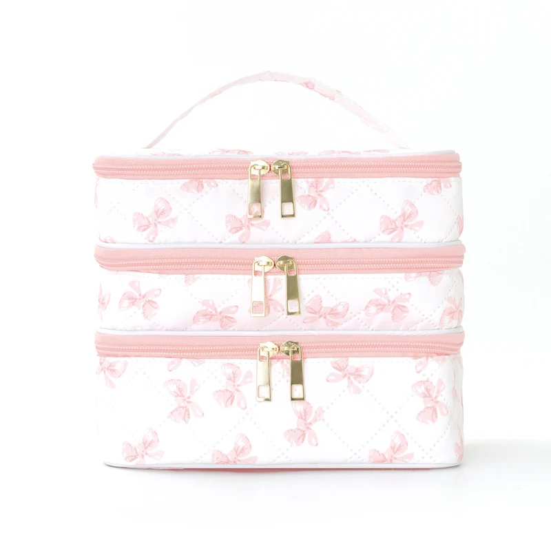 Cosmetic organizer bag with multiple compartments Stornfield
