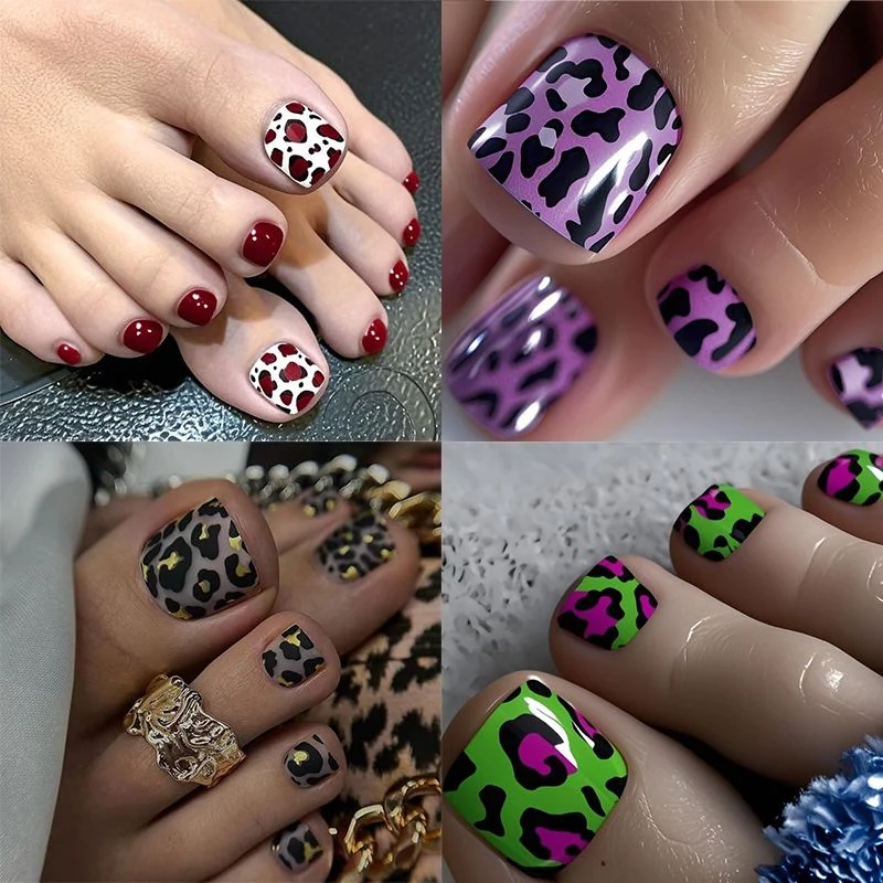Trendige Leopardenprint Nagelkunst Karnz