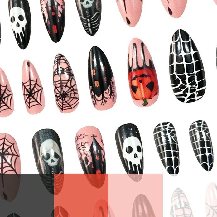 Themenbezogene Halloween Nagelkunst Karnz