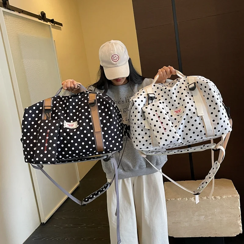 Versatile Polka Dot Travel Duffel Bag Stornfield