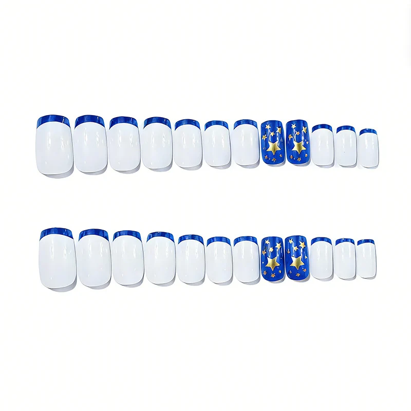 Stern-verzierte Acryl-Nagelerweiterungen Karnz