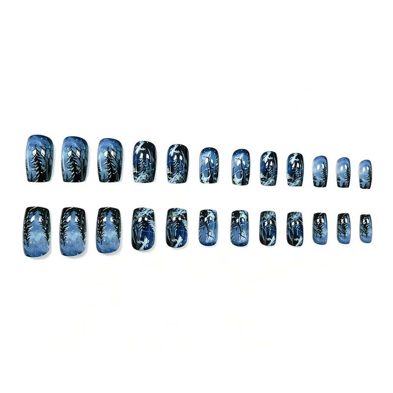 Winter Wonderland Acryl Nagelkunst Karnz