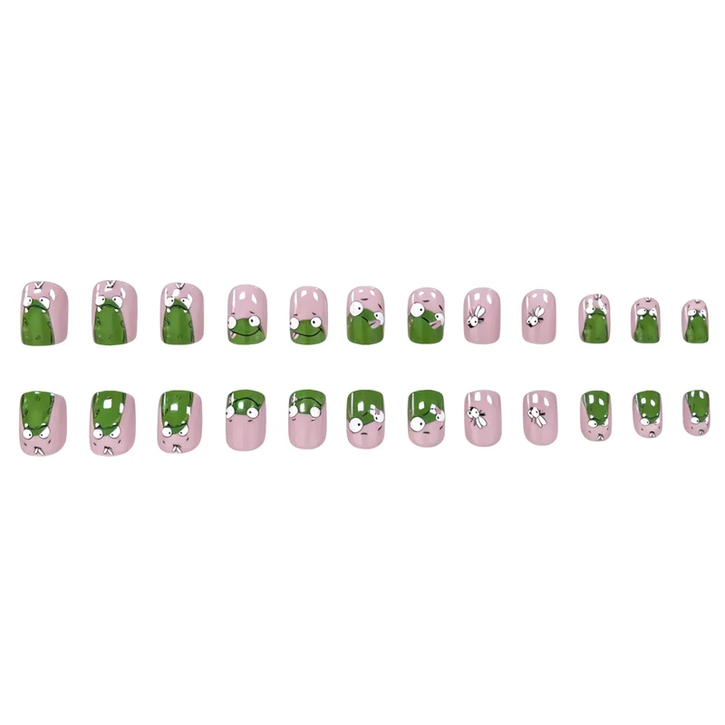 Verspielte, von Fröschen inspirierte Nagelkunst-Verzierungen Karnz