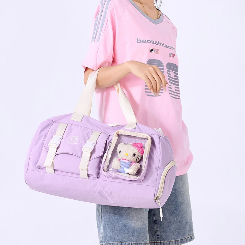 Versatile Gym Duffel Bag with Transparent Pocket Stornfield