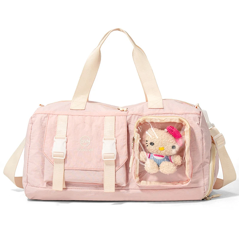 Versatile Gym Duffel Bag with Transparent Pocket Stornfield